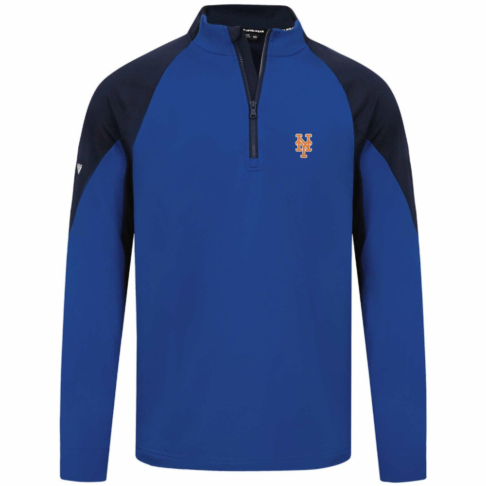 New York Mets Levelwear Cadet Insignia 2.0 Raglan Quarter-Zip Jacket - MLB Jackets