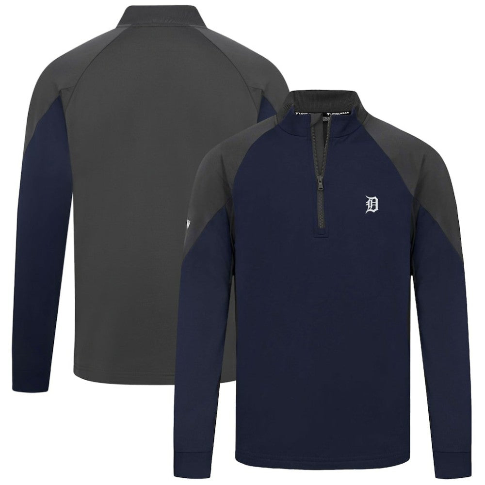 Detroit Tigers Levelwear Cadet Insignia 2.0 Raglan Quarter-Zip Jacket - MLB Jackets