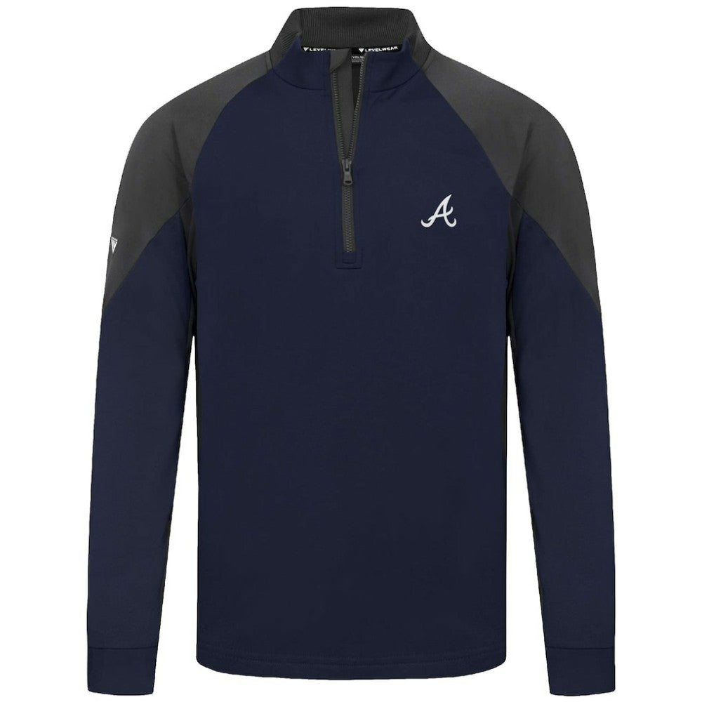 Atlanta Braves Levelwear Cadet Insignia 2.0 Raglan Quarter-Zip Jacket - MLB Jackets