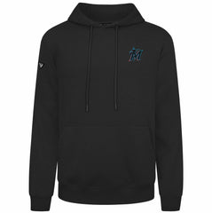 Miami Marlins Levelwear Podium Primary Pullover Hoodie - MLB Hoodies