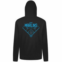 Miami Marlins Levelwear Podium Primary Pullover Hoodie - MLB Hoodies