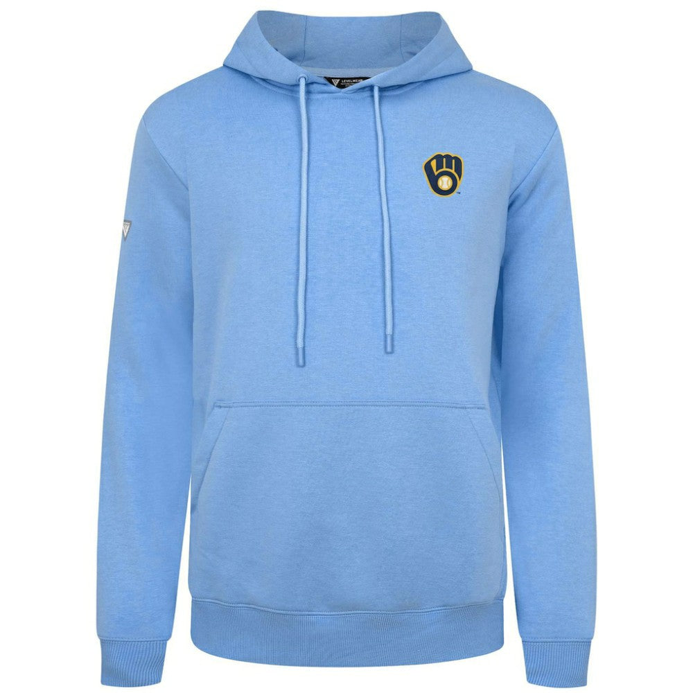 Milwaukee Brewers Levelwear Podium Primary Pullover Hoodie - MLB Hoodies