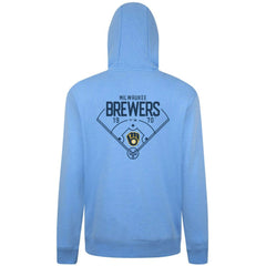 Milwaukee Brewers Levelwear Podium Primary Pullover Hoodie - MLB Hoodies