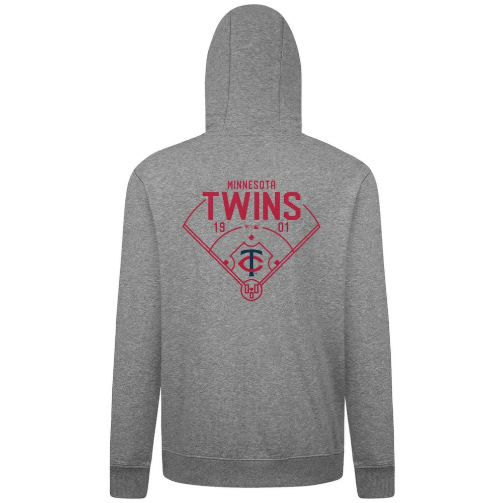Minnesota Twins Levelwear Podium Primary Pullover Hoodie - MLB Hoodies
