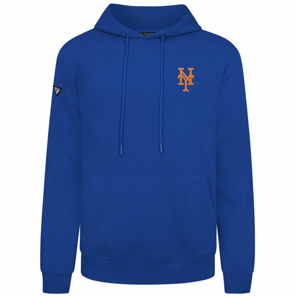 New York Mets Levelwear Podium Primary Pullover Hoodie - MLB Hoodies