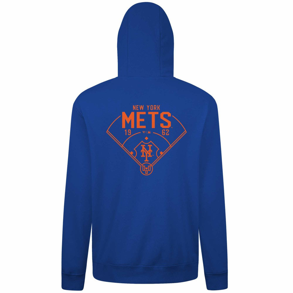 New York Mets Levelwear Podium Primary Pullover Hoodie - MLB Hoodies