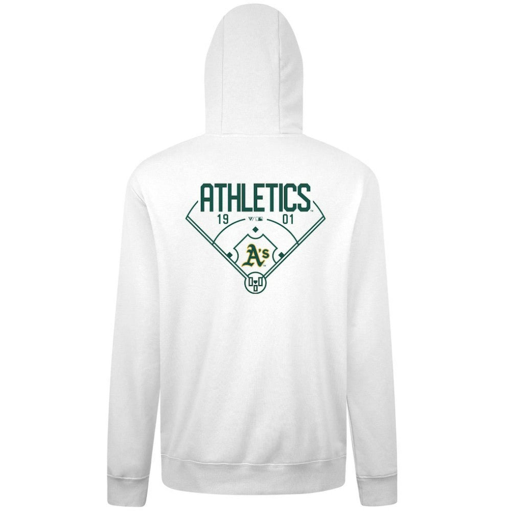 Athletics Levelwear Podium Primary Pullover Hoodie - MLB Hoodies