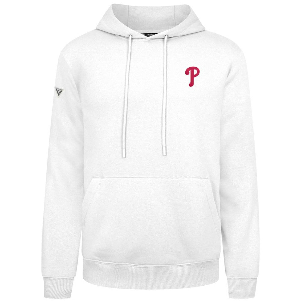 Philadelphia Phillies Levelwear Podium Primary Pullover Hoodie - MLB Hoodies