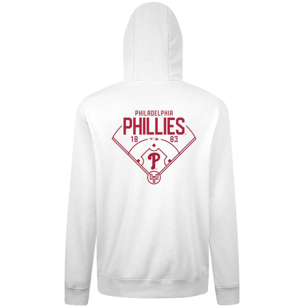 Philadelphia Phillies Levelwear Podium Primary Pullover Hoodie - MLB Hoodies