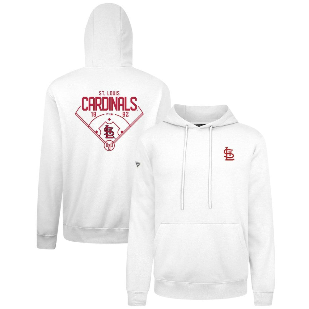 St. Louis Cardinals Levelwear Podium Primary Pullover Hoodie - MLB Hoodies