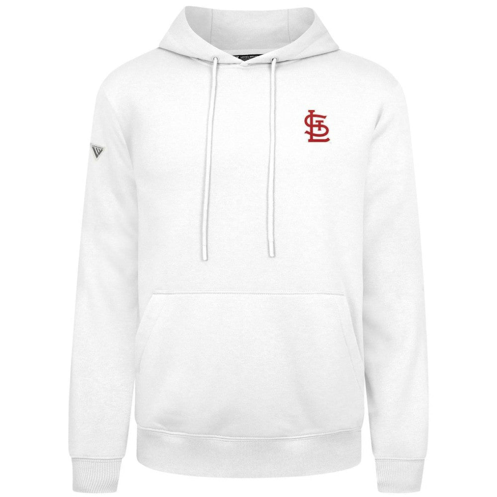 St. Louis Cardinals Levelwear Podium Primary Pullover Hoodie - MLB Hoodies