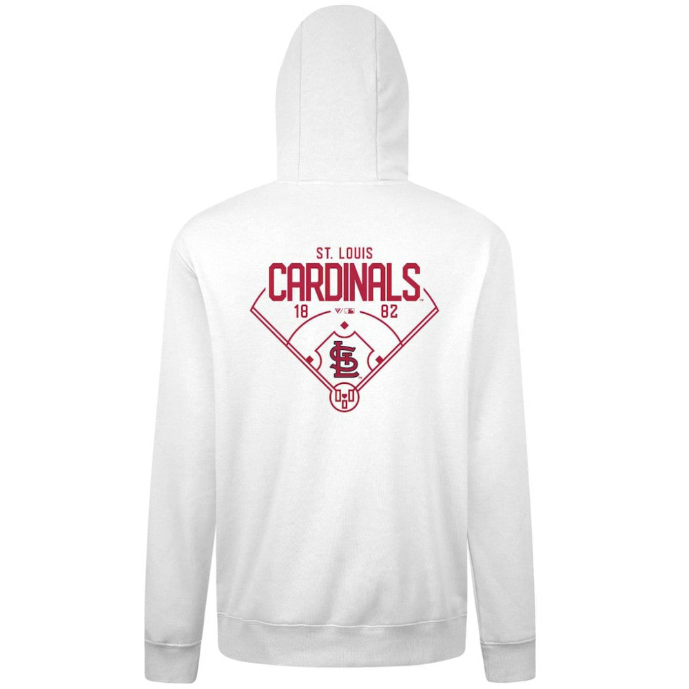 St. Louis Cardinals Levelwear Podium Primary Pullover Hoodie - MLB Hoodies