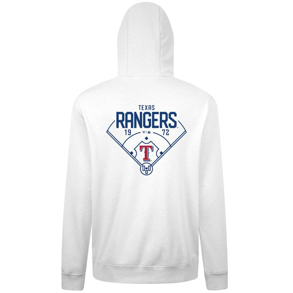 Texas Rangers Levelwear Podium Primary Pullover Hoodie - MLB Hoodies