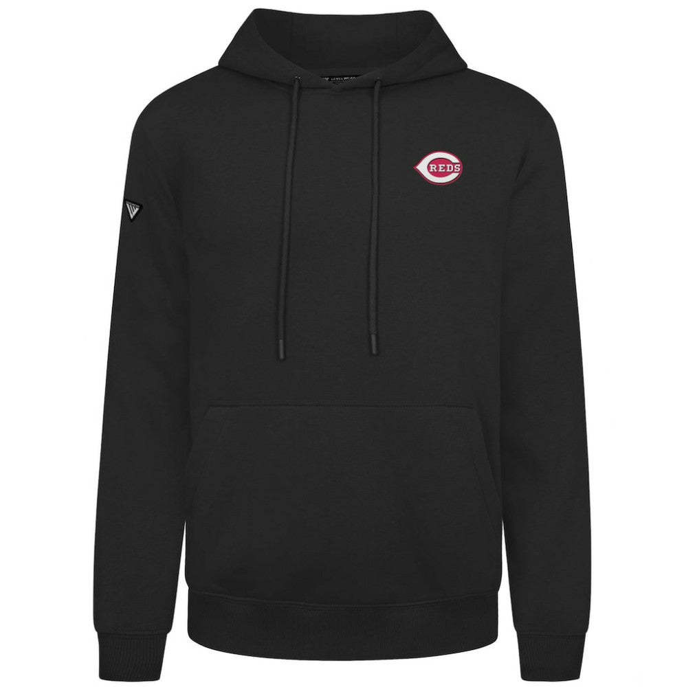 Cincinnati Reds Levelwear Podium Primary Pullover Hoodie - MLB Hoodies