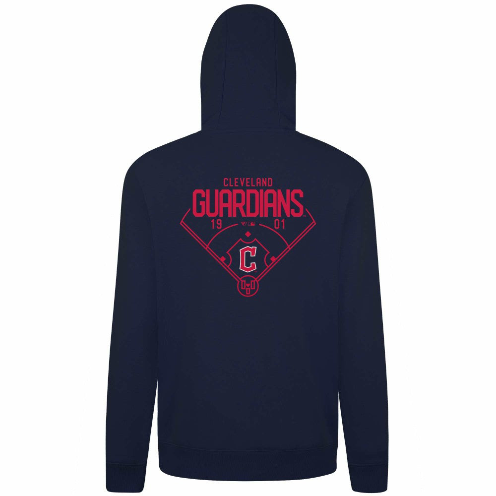 Cleveland Guardians Levelwear Podium Primary Pullover Hoodie - MLB Hoodies
