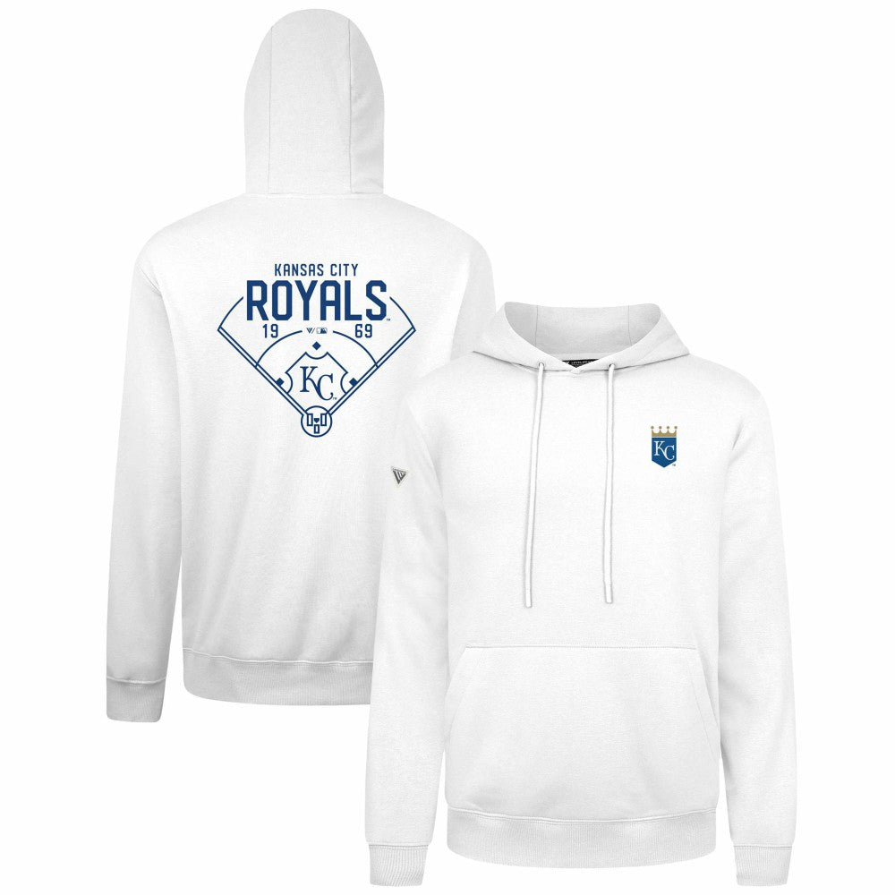 Kansas City Royals Levelwear Podium Primary Pullover Hoodie - MLB Hoodies