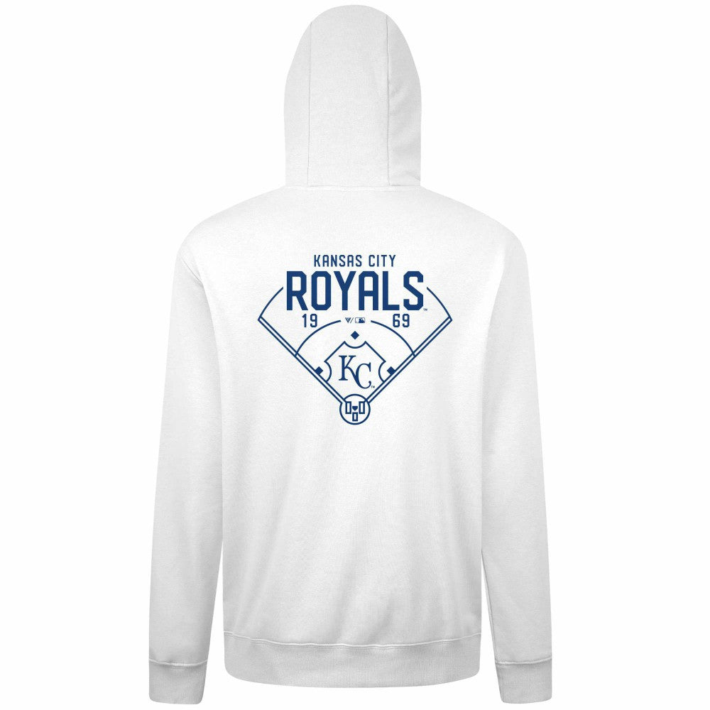 Kansas City Royals Levelwear Podium Primary Pullover Hoodie - MLB Hoodies