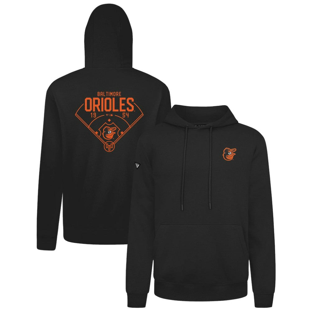 Baltimore Orioles Levelwear Podium Primary Pullover Hoodie - MLB Hoodies