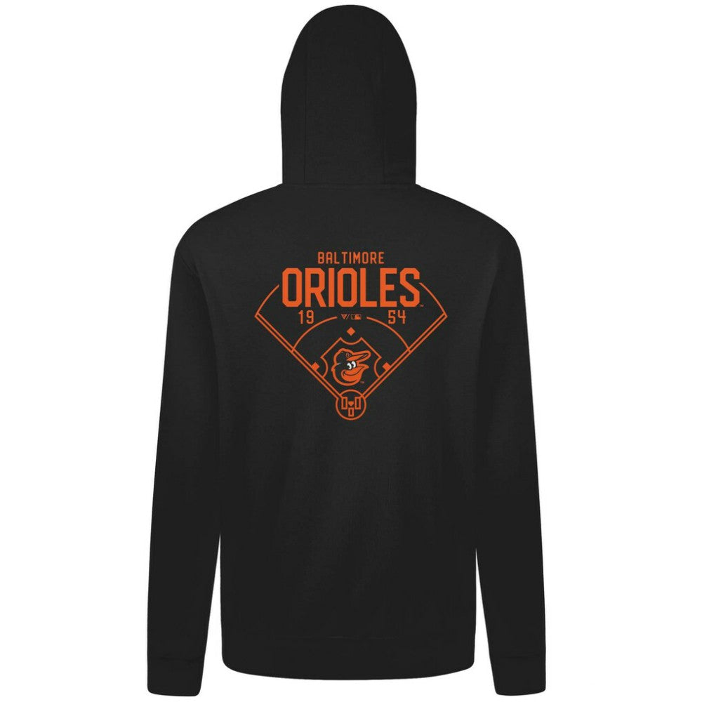 Baltimore Orioles Levelwear Podium Primary Pullover Hoodie - MLB Hoodies