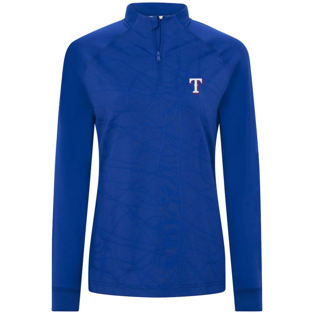 Texas Rangers Levelwear Women's Amethyst Insignia 2.0 Quarter-Zip Jacket - MLB Jackets