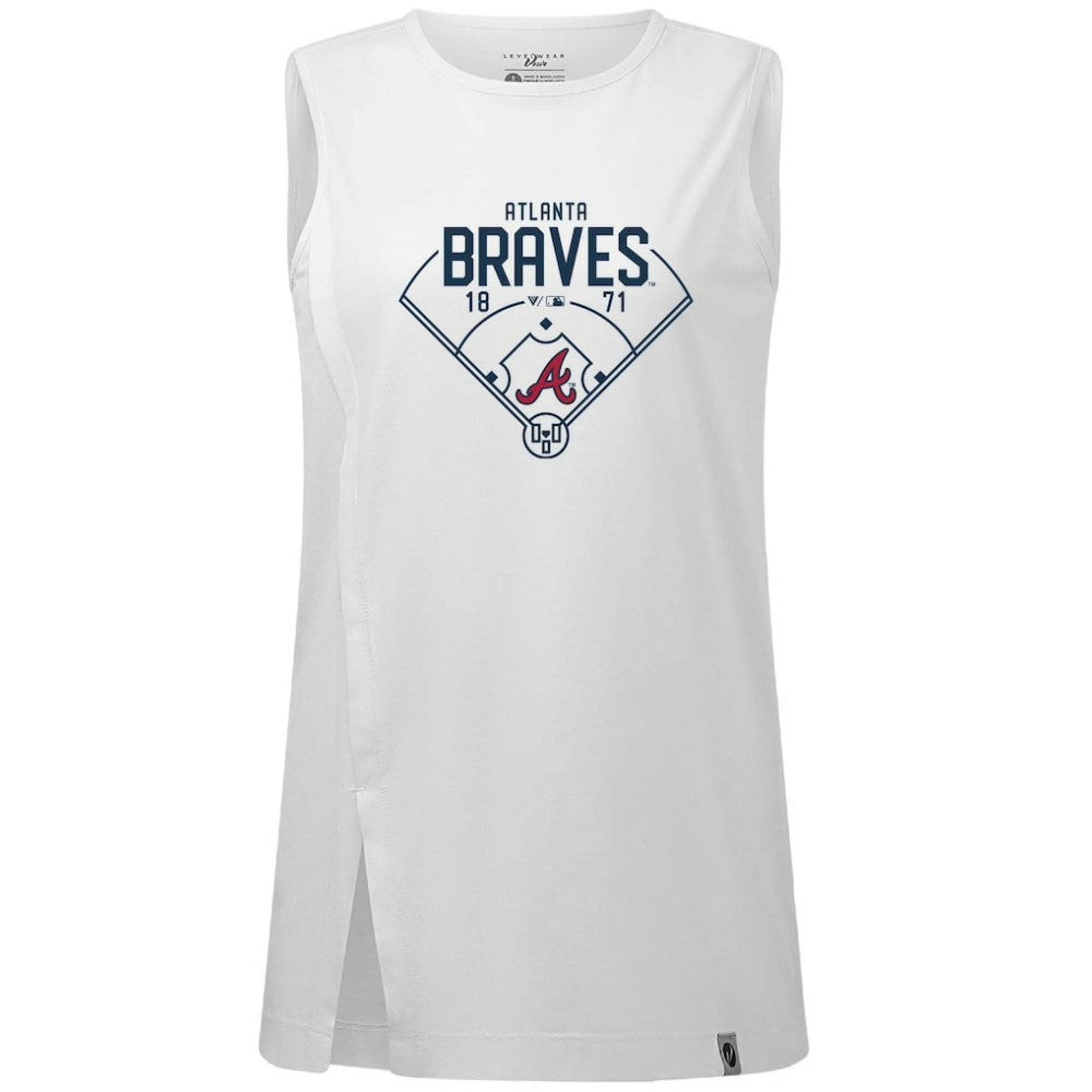 Atlanta Braves Levelwear Women's Influx Home Field Tank Top - MLB Tanks