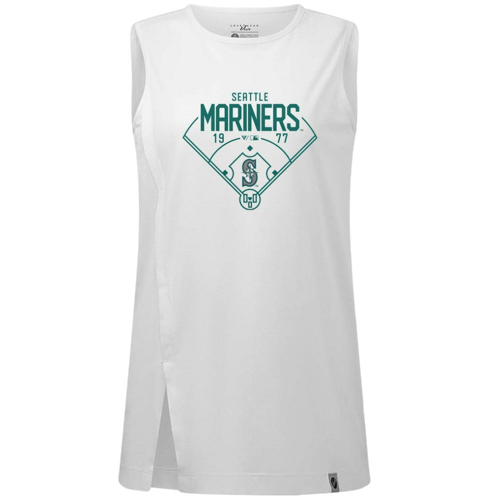 Seattle Mariners Levelwear Women's Influx Home Field Tank Top - MLB Tanks