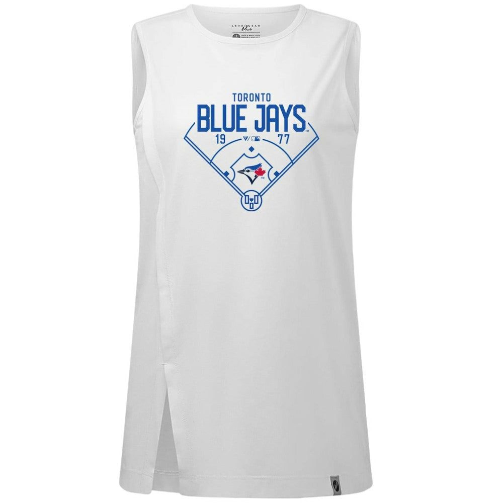 Toronto Blue Jays Levelwear Women's Influx Home Field Tank Top - MLB Tanks