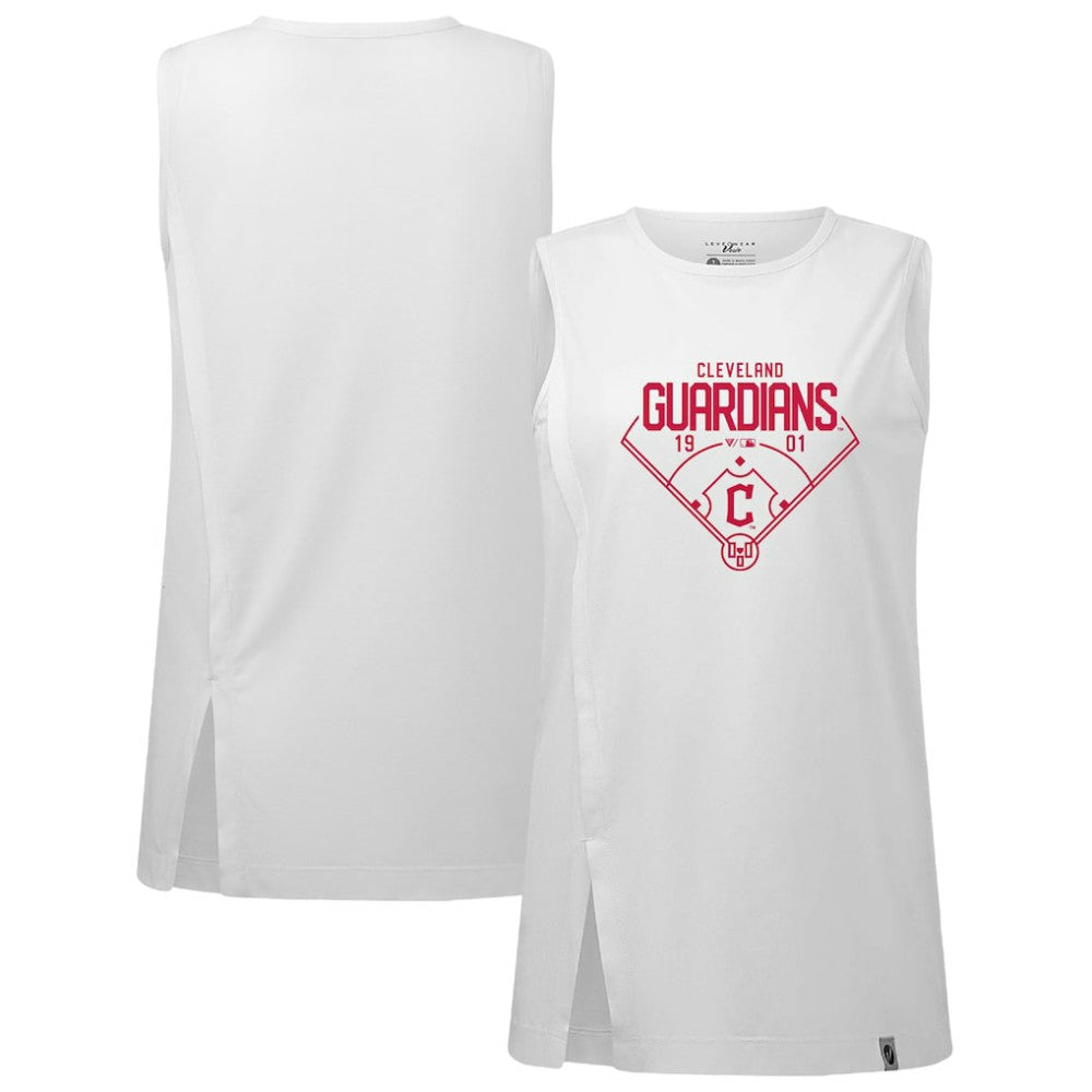 Cleveland Guardians Levelwear Women's Influx Home Field Tank Top - MLB Tanks