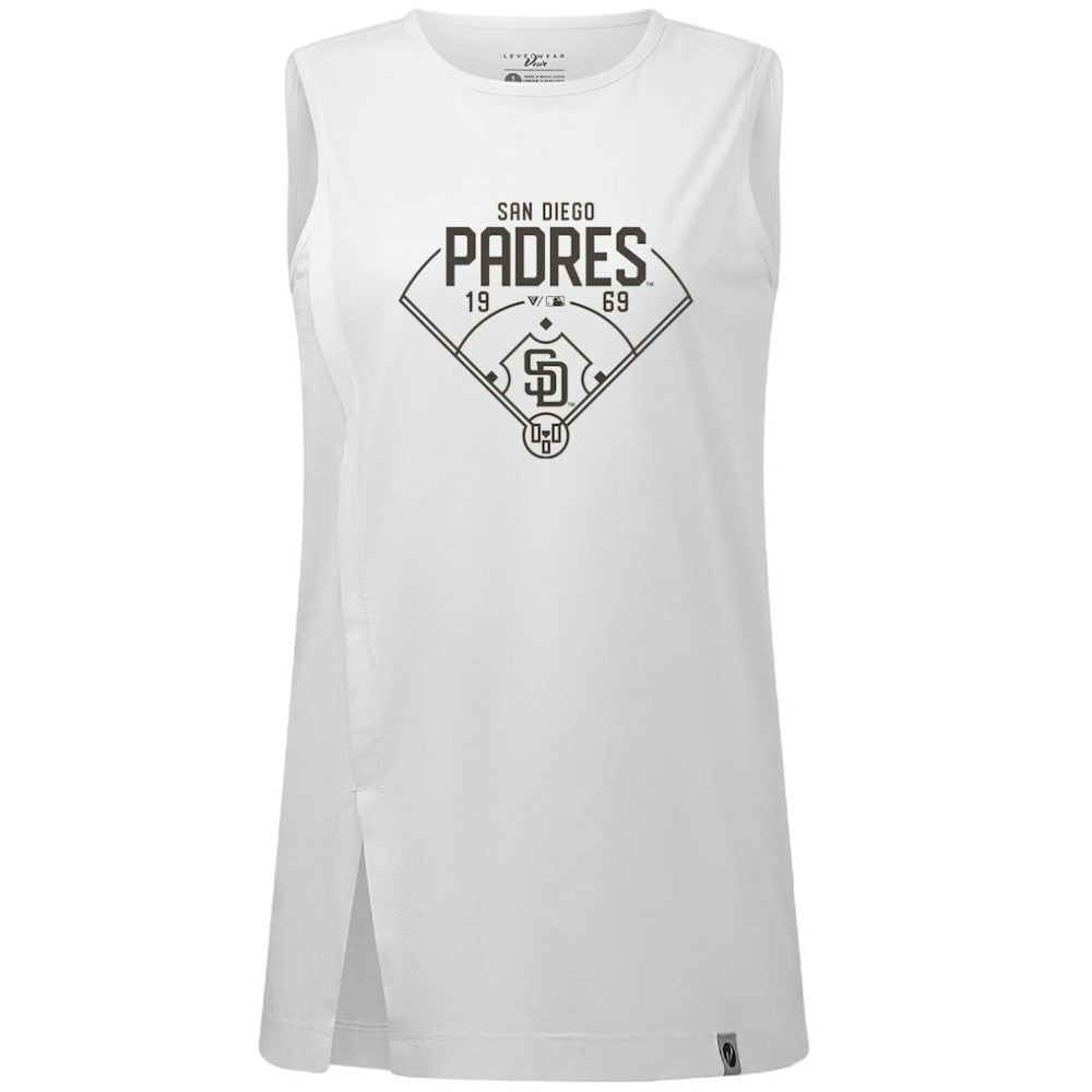 San Diego Padres Levelwear Women's Influx Home Field Tank Top - MLB Tanks