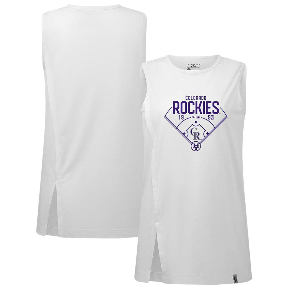 Colorado Rockies Levelwear Women's Influx Home Field Tank Top - MLB Tanks