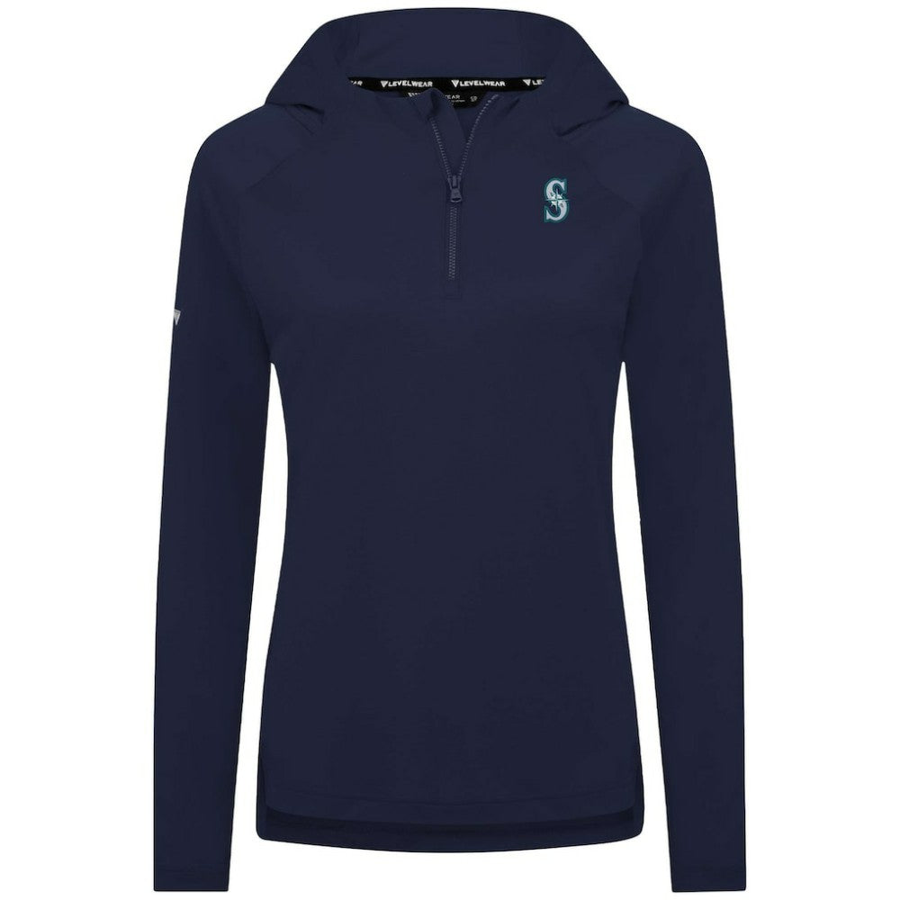 Seattle Mariners Levelwear Women's Raven Insignia 2.0 Quarter-Zip Jacket - MLB Jackets