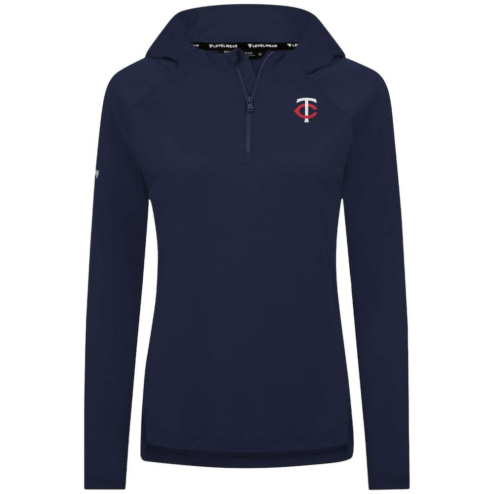 Minnesota Twins Levelwear Women's Raven Insignia 2.0 Quarter-Zip Jacket - MLB Jackets
