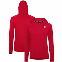 Cincinnati Reds Levelwear Women's Raven Insignia 2.0 Quarter-Zip Jacket - MLB Jackets