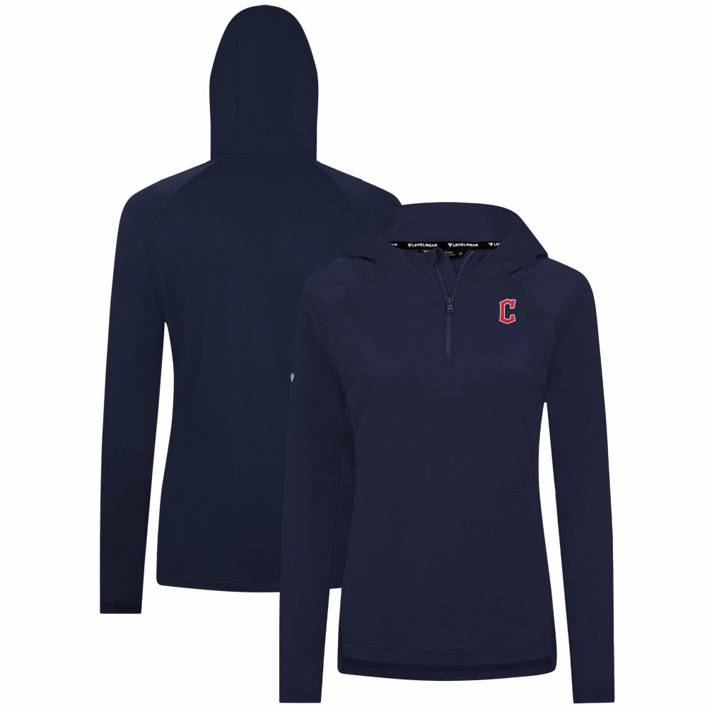 Cleveland Guardians Levelwear Women's Raven Insignia 2.0 Quarter-Zip Jacket - MLB Jackets