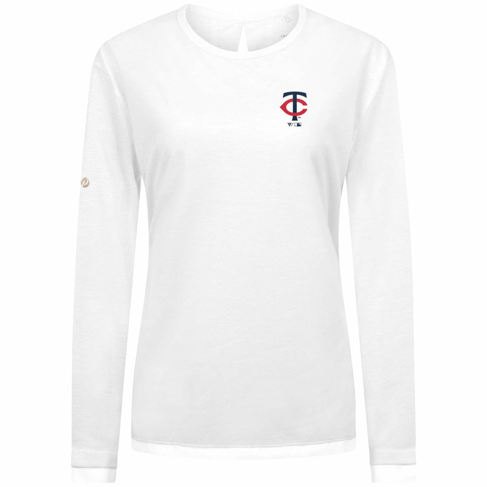 Minnesota Twins Levelwear Women's Sequoia Primary Logo Long Sleeve T-Shirt - MLB T-shirts