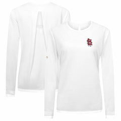 St. Louis Cardinals Levelwear Women's Sequoia Primary Logo Long Sleeve T-Shirt - MLB T-shirts
