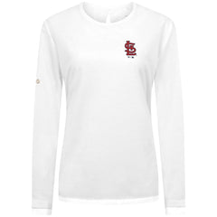 St. Louis Cardinals Levelwear Women's Sequoia Primary Logo Long Sleeve T-Shirt - MLB T-shirts