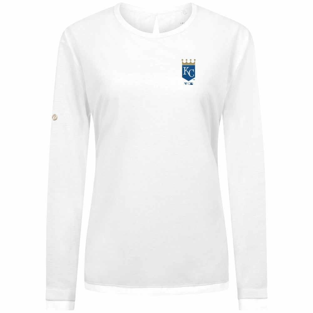 Kansas City Royals Levelwear Women's Sequoia Primary Logo Long Sleeve T-Shirt - MLB T-shirts