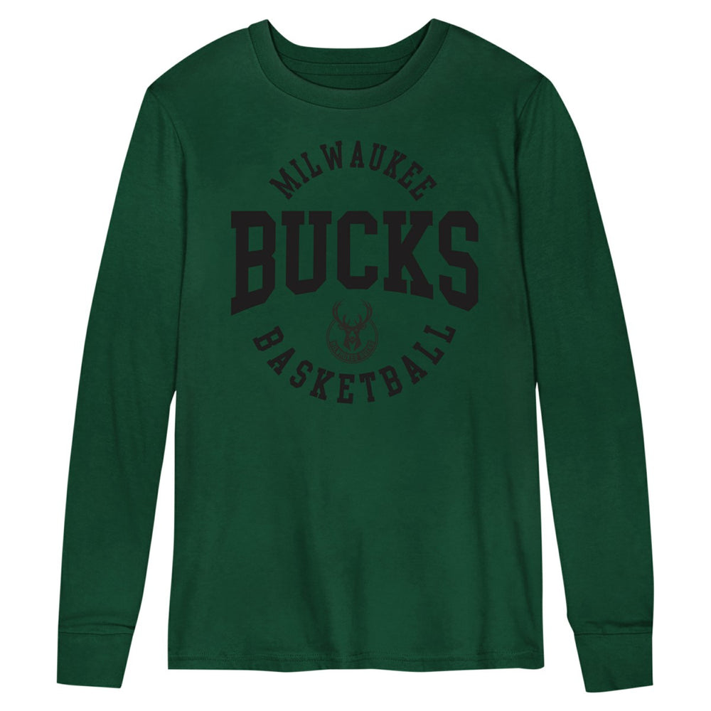 Hunter Green Milwaukee Bucks Preschool Around the Block Long Sleeve T-Shirt | NBA