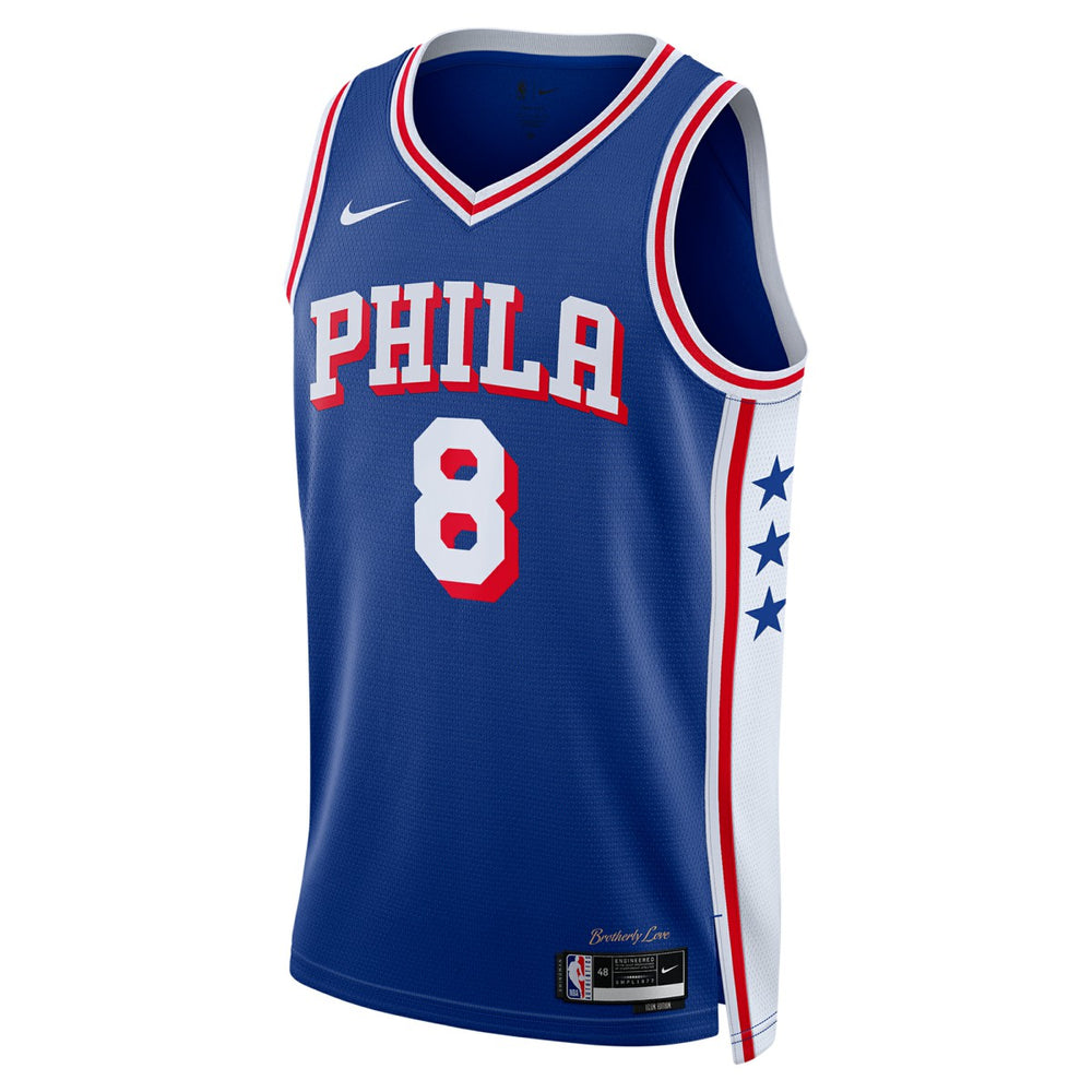 Royal Paul George Philadelphia 76ers Unisex 2024 Offseason Addition Swingman Jersey | NBA