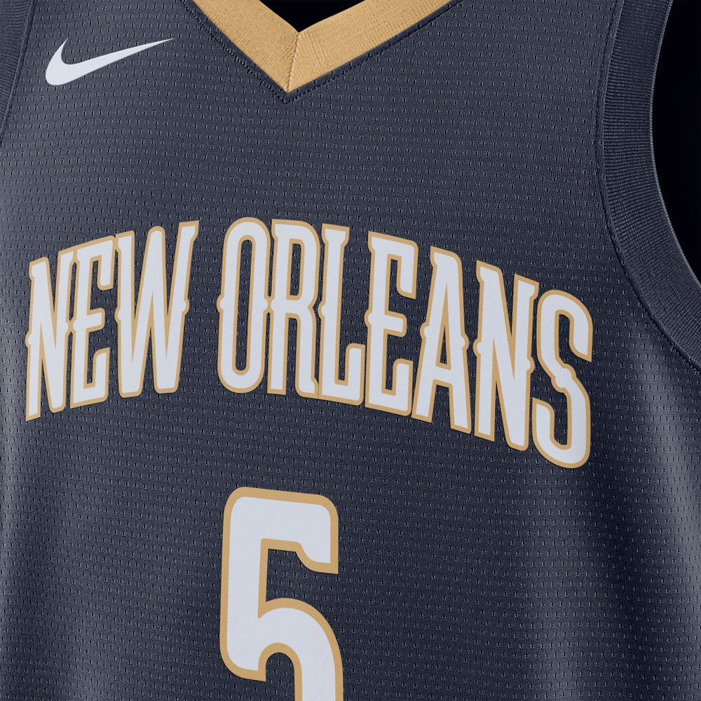 Navy Dejounte Murray New Orleans Pelicans Unisex 2024 Offseason Addition Swingman Jersey | NBA
