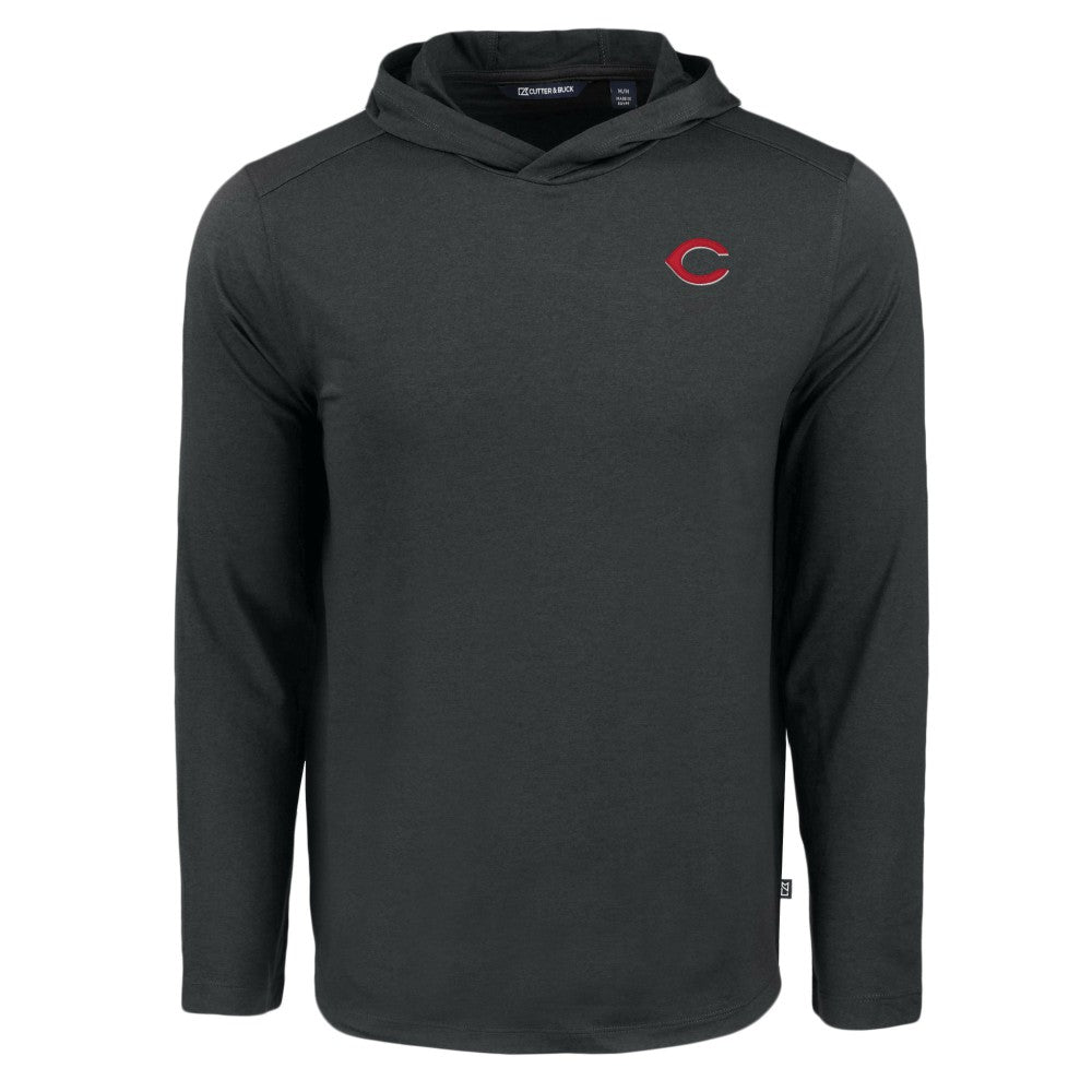 Cincinnati Reds Cutter & Buck Coastline Epic Comfort Recycled Eco Hoodie Long Sleeve T-Shirt - MLB Hoodies