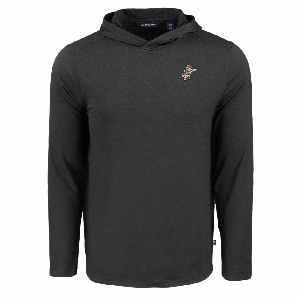 Cincinnati Reds Cutter & Buck Coastline Epic Comfort Recycled Eco Hoodie Long Sleeve T-Shirt - MLB Hoodies