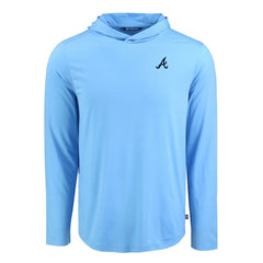 Atlanta Braves Cutter & Buck Coastline Epic Comfort Recycled Eco Hoodie Long Sleeve T-Shirt - MLB Hoodies