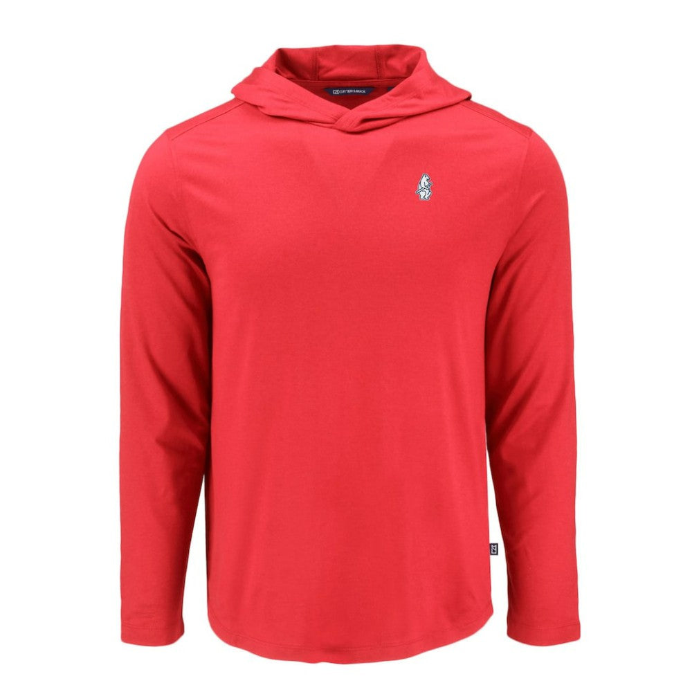 Chicago Cubs Cutter & Buck Coastline Epic Comfort Recycled Eco Hoodie Long Sleeve T-Shirt - MLB Hoodies