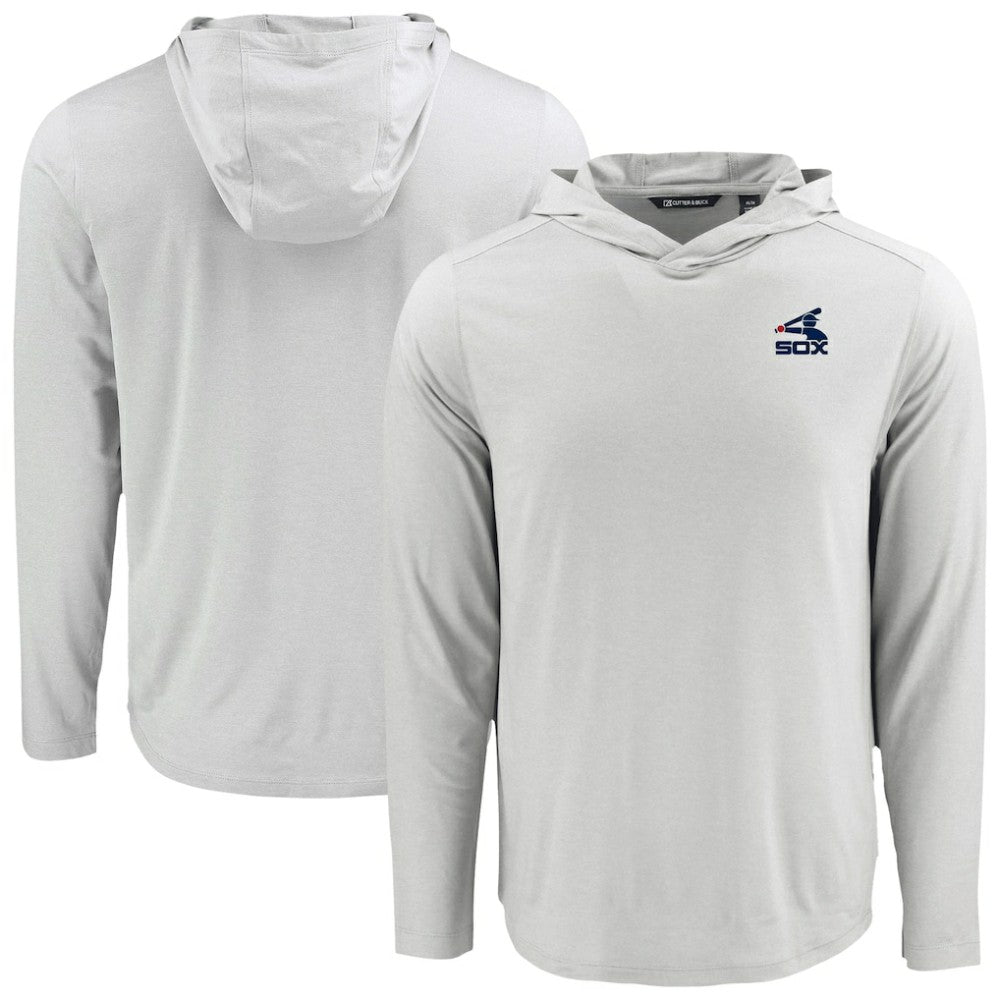 Chicago White Sox Cutter & Buck Coastline Epic Comfort Recycled Eco Hoodie Long Sleeve T-Shirt - MLB Hoodies