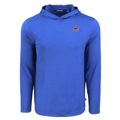 Chicago Cubs Cutter & Buck Coastline Epic Comfort Recycled Eco Hoodie Long Sleeve T-Shirt - MLB Hoodies