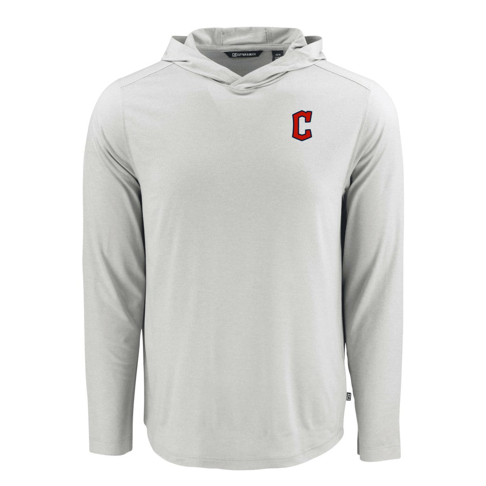 Cleveland Guardians Cutter & Buck Coastline Epic Comfort Recycled Eco Hoodie Long Sleeve T-Shirt - MLB Hoodies