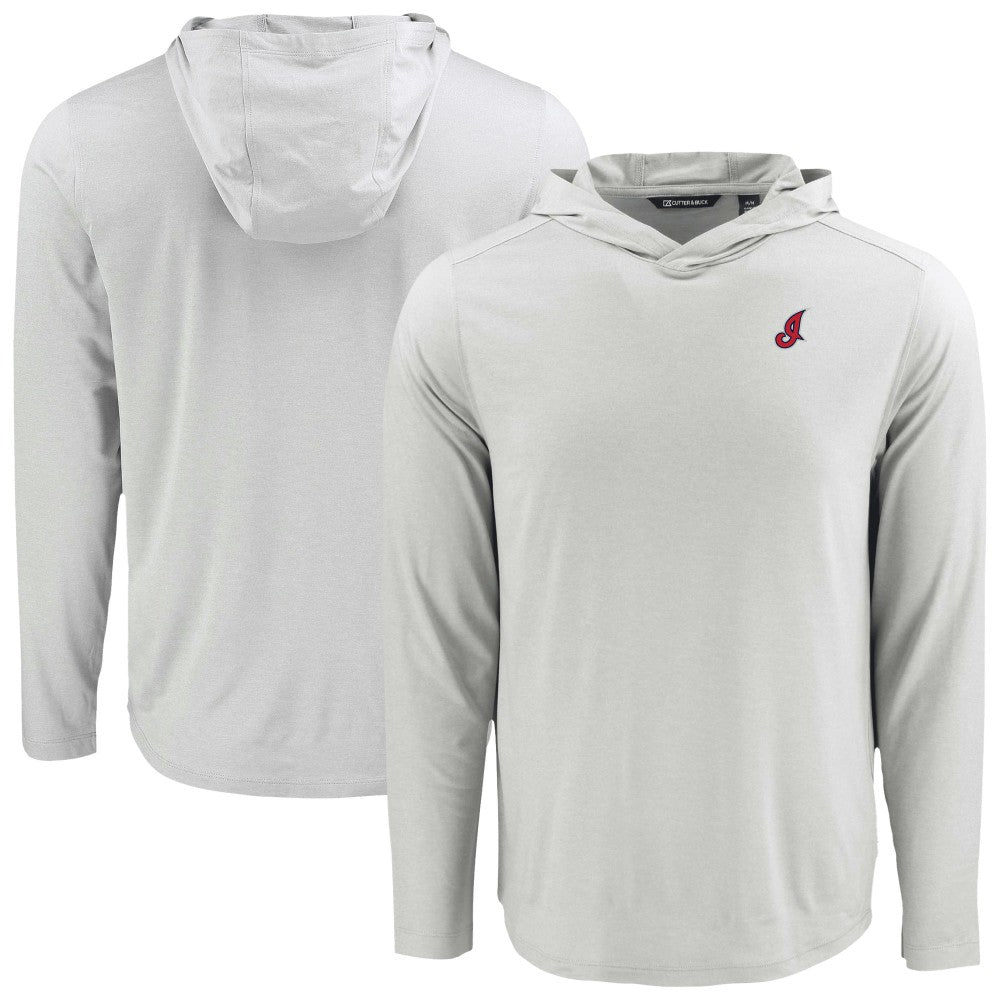 Cleveland Guardians Cutter & Buck Coastline Epic Comfort Recycled Eco Hoodie Long Sleeve T-Shirt - MLB Hoodies