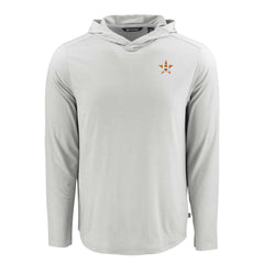 Houston Astros Cutter & Buck Coastline Epic Comfort Recycled Eco Hoodie Long Sleeve T-Shirt - MLB Hoodies